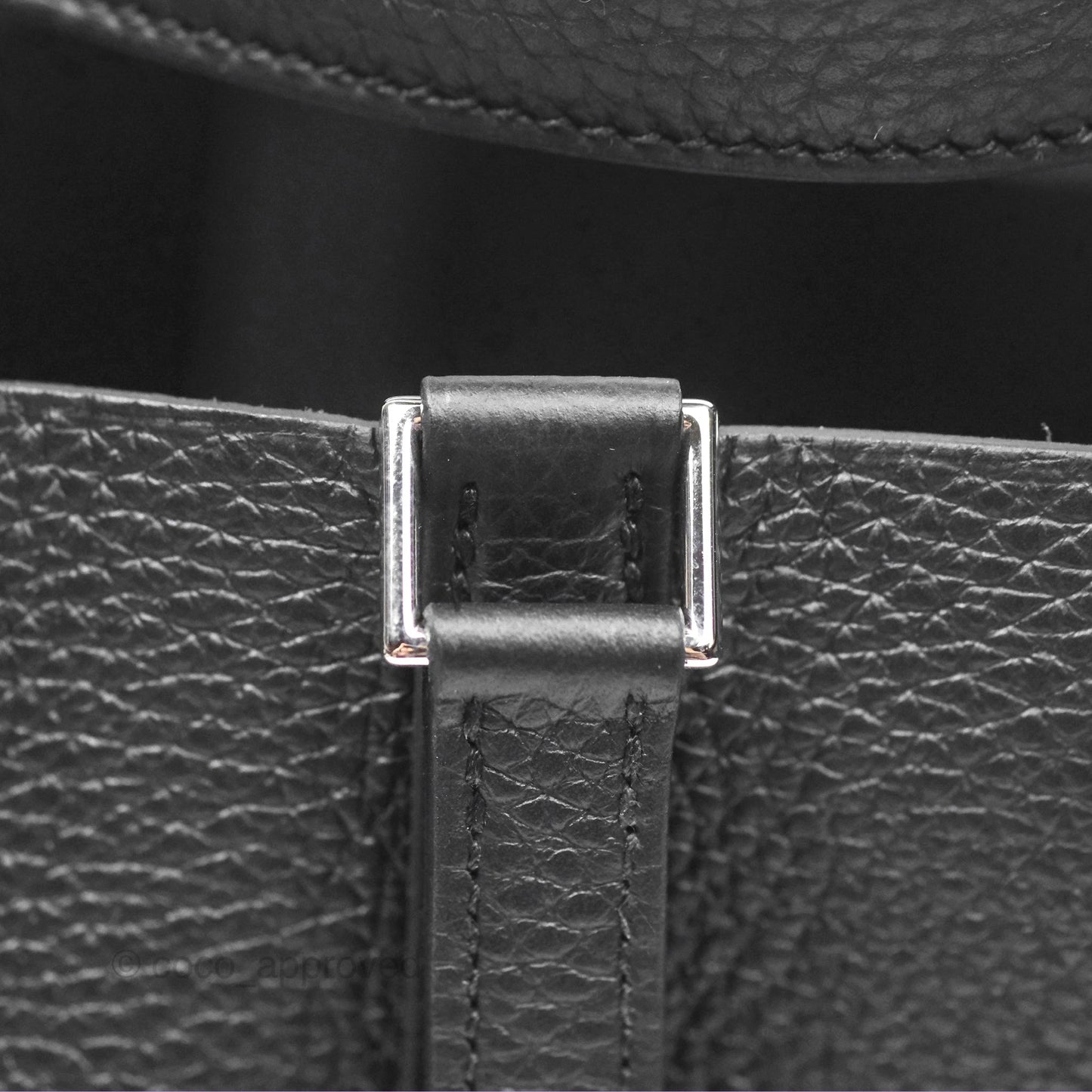 Hermès Picotin 22 Black Noir 89 Clemence Palladium Hardware