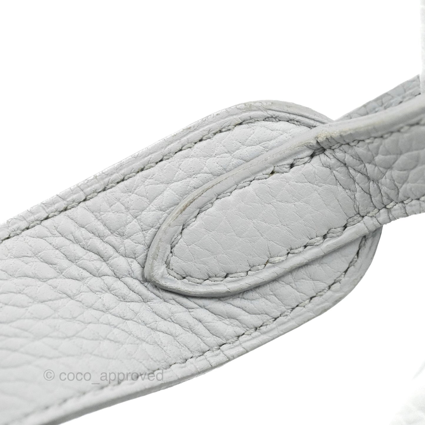 Hermès Lindy 30 Bleu Pale Clemence Palladium Hardware