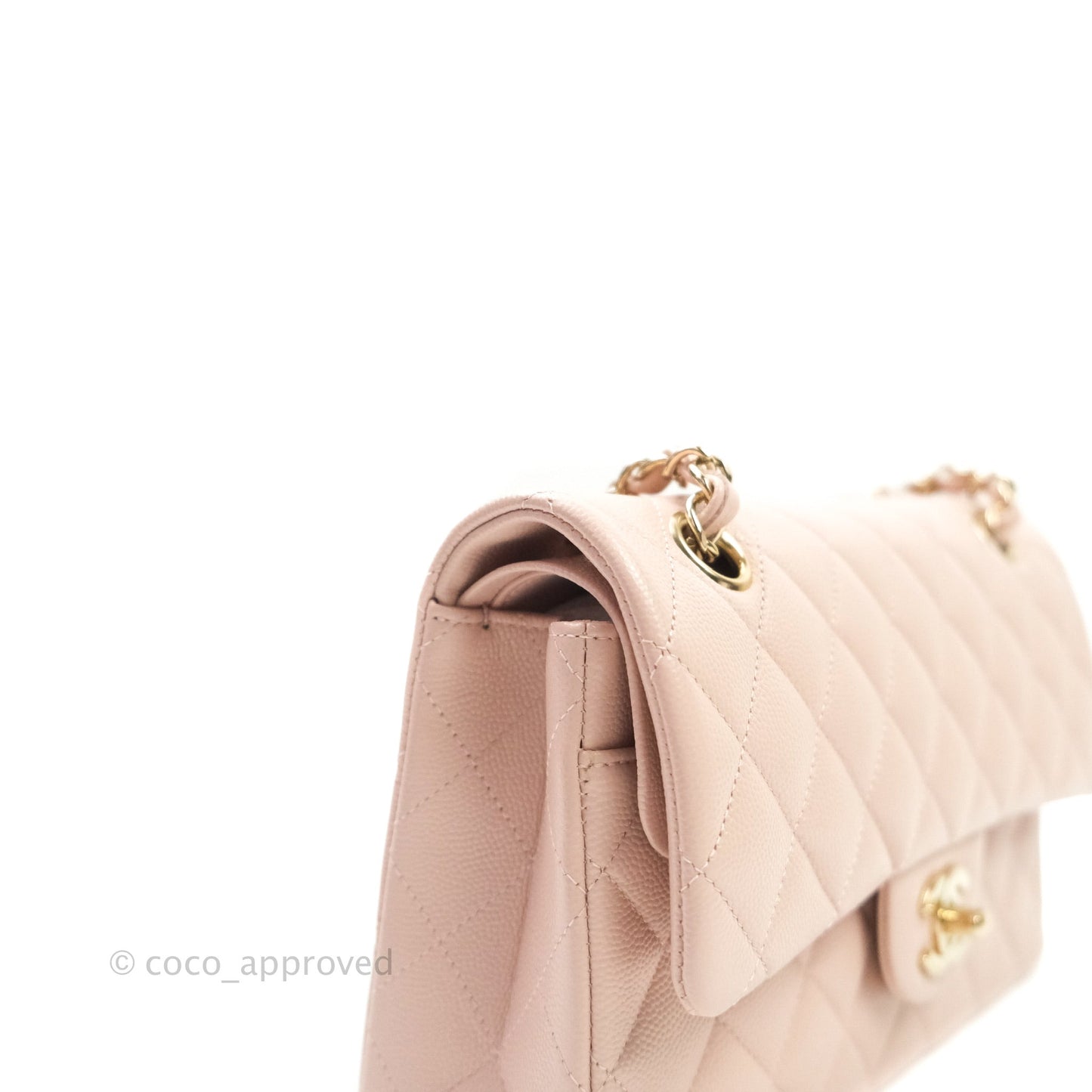 Chanel Classic Small S/M Flap Pink Caviar Gold Hardware