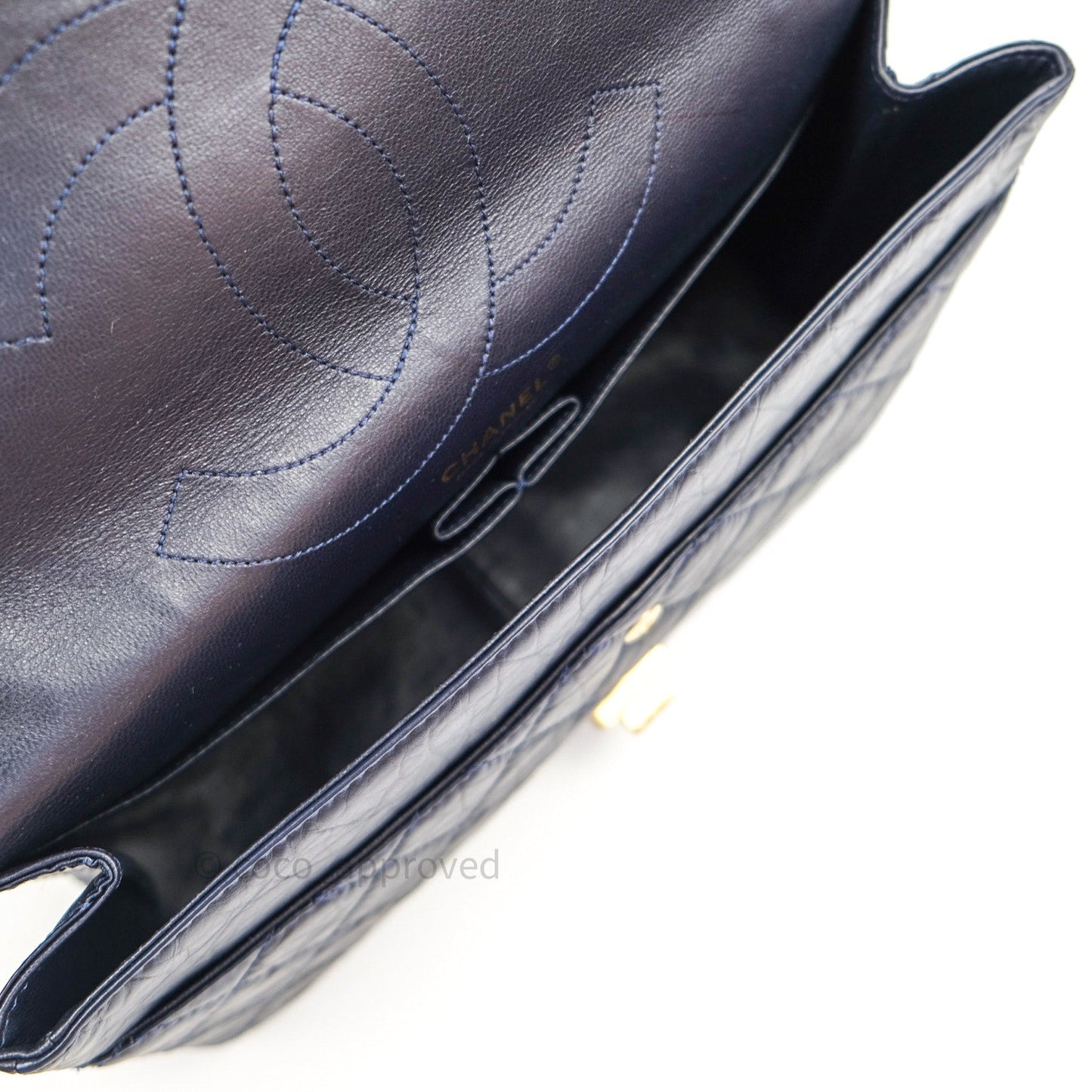 Chanel Reissue Quilted Aged Calfskin Dark Navy Gold Hardware 227