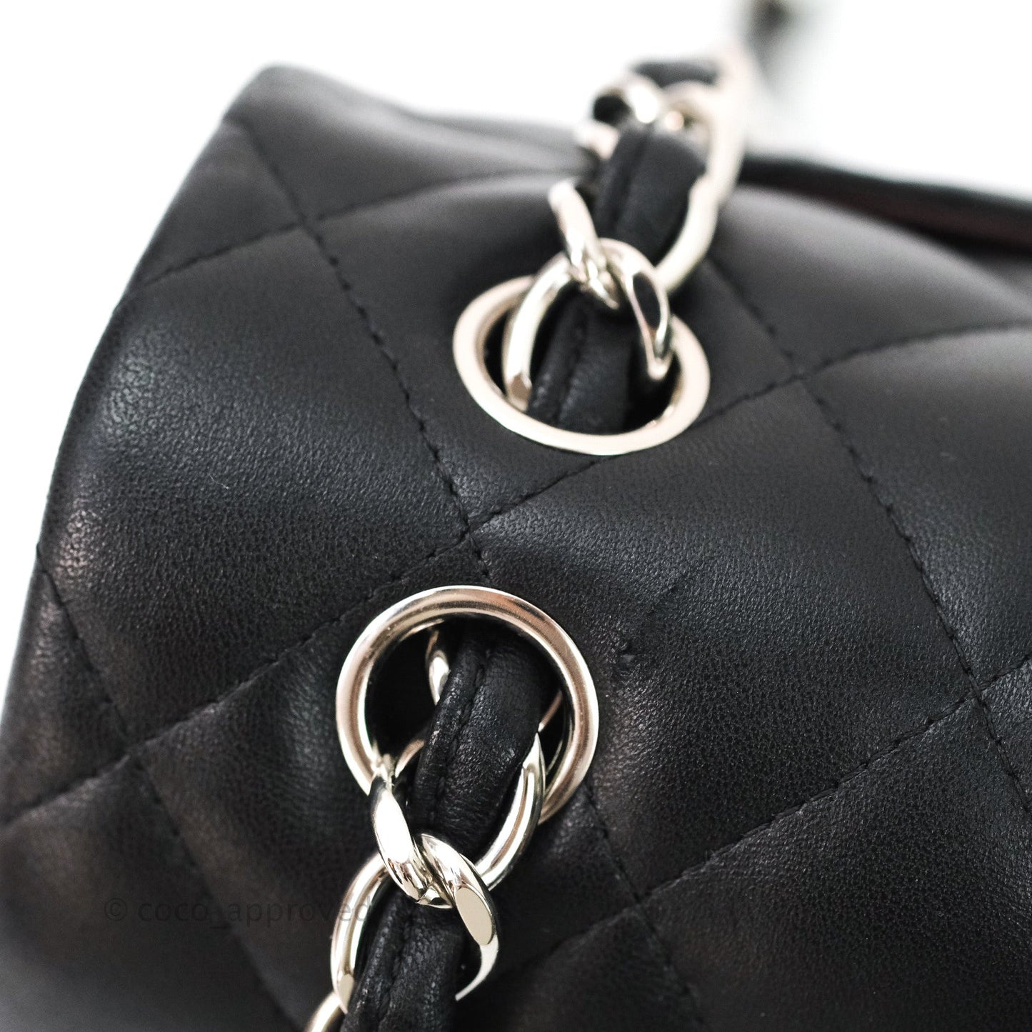 Chanel Jumbo Double Flap Black Lambskin Silver Hardware⁣⁣