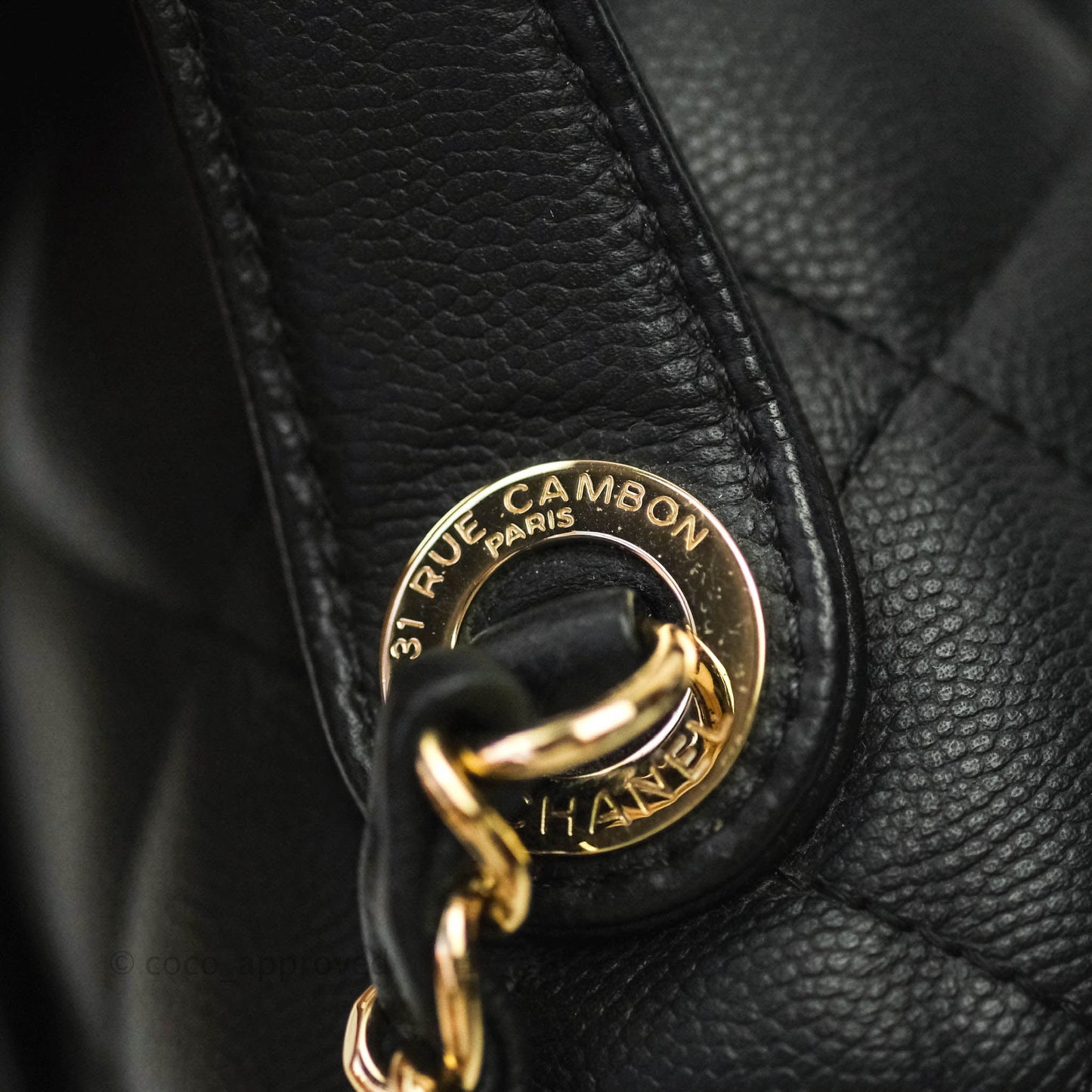 Chanel Quilted Medium Business Affinity Flap Black Caviar Light Gold Hardware