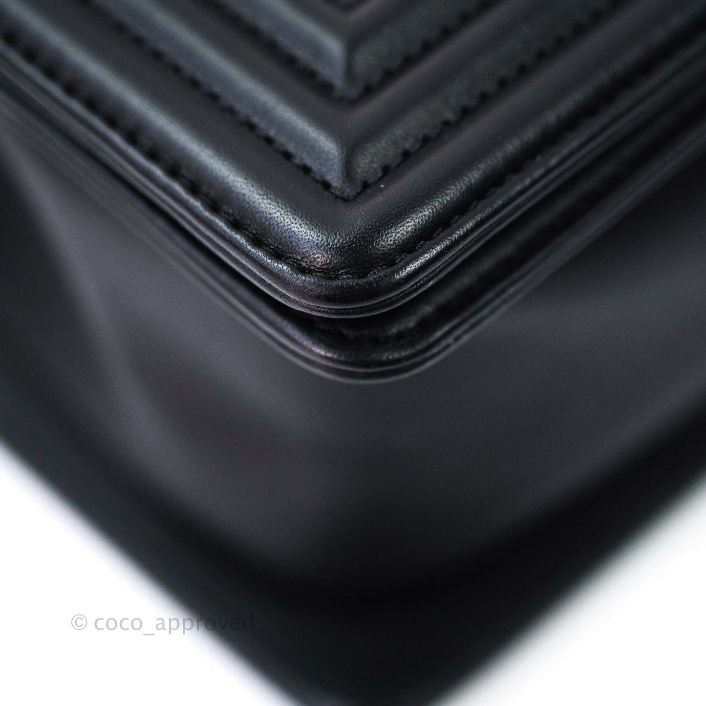 Chanel Quilted Medium Calfskin Boy Flap So Black Hardware