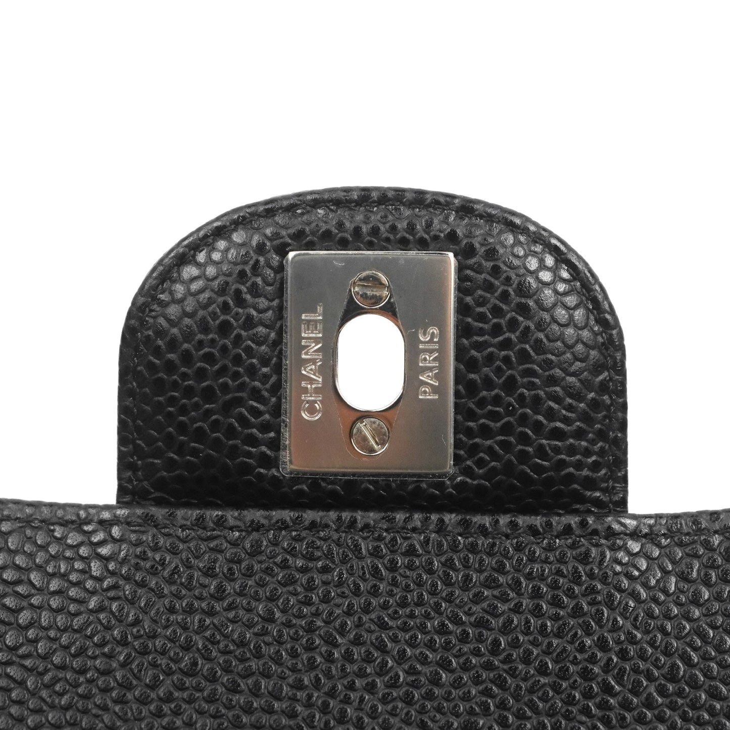 Chanel Small Classic Flap Quilted Black Caviar Silver Hardware