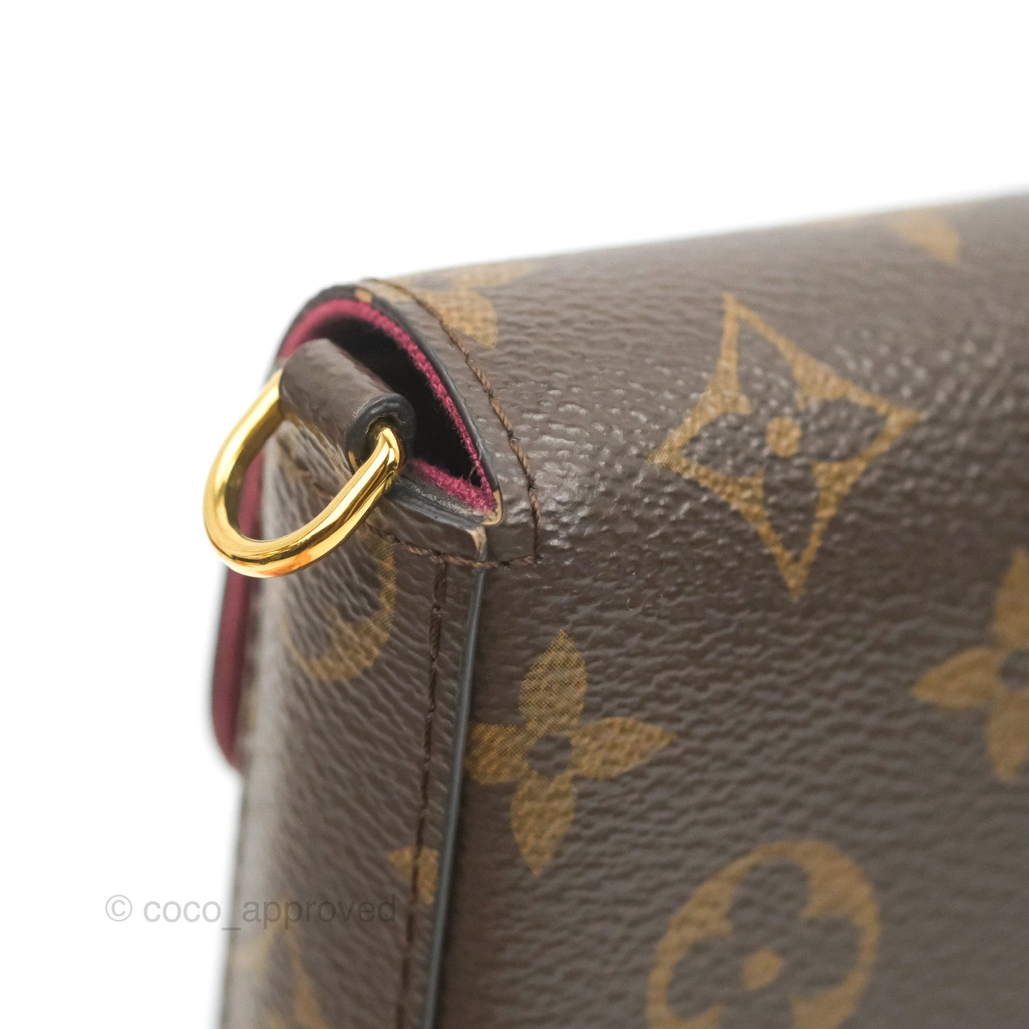 Louis Vuitton Félicie Pochette Monogram Canvas Fuchsia Pink