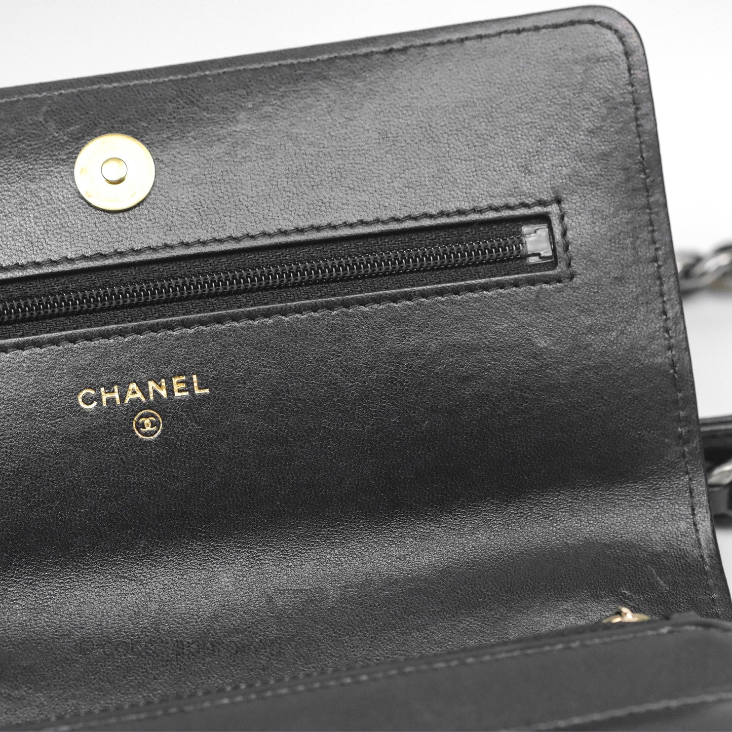 Chanel 19 Wallet on Chain WOC Black Mixed Hardware