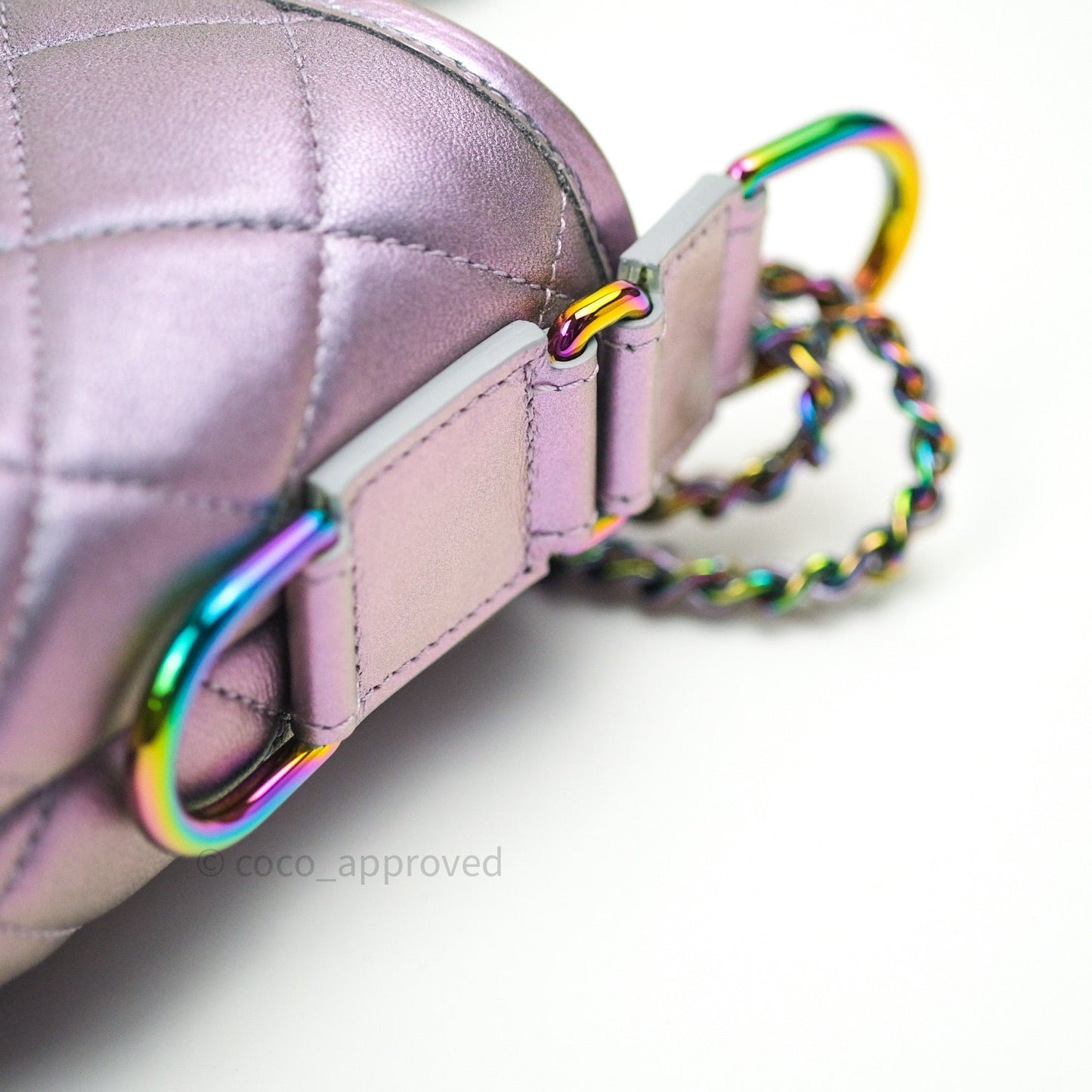 Chanel Small Gabrielle Hobo Iridescent Purple Mixed Hardware