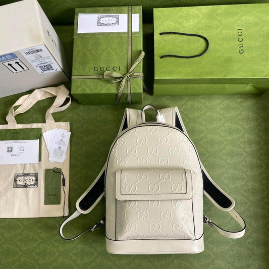 Luxury Gucci GG Embossed Backpack