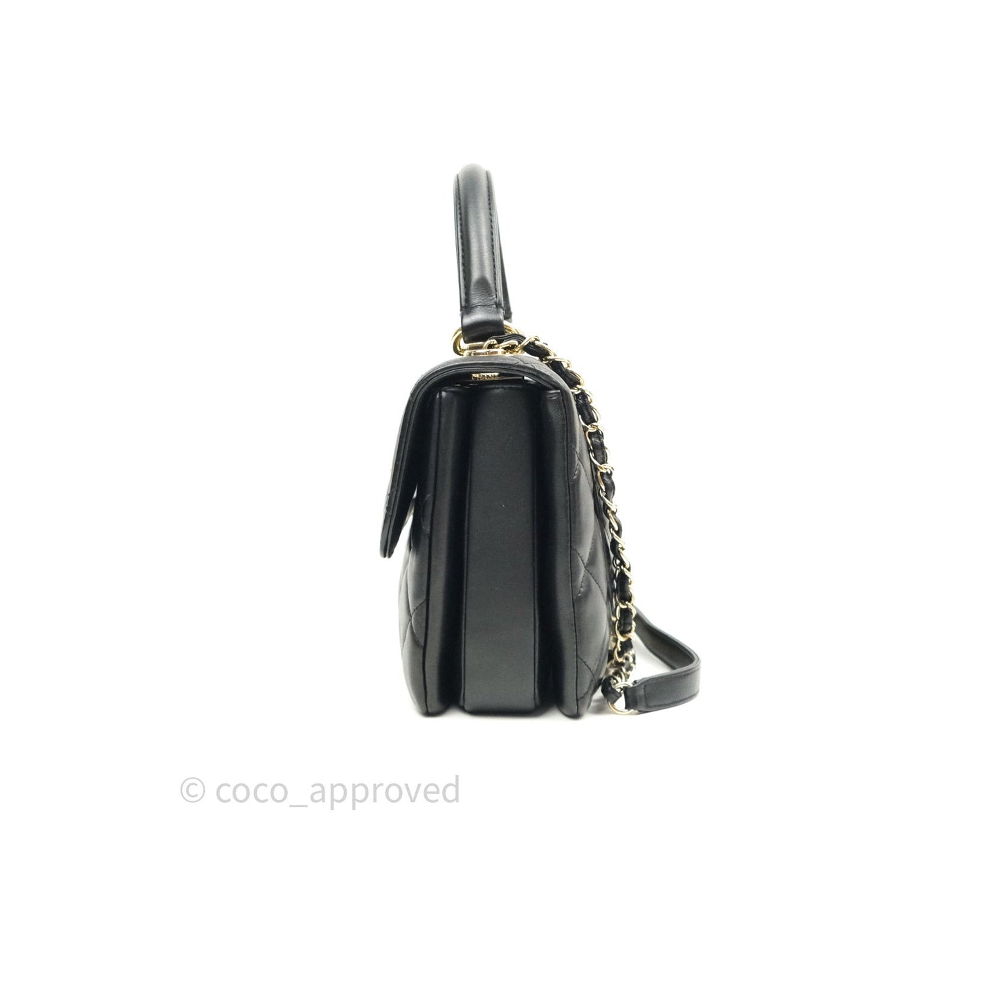 Chanel Trendy CC Small Black Lambskin Gold Hardware