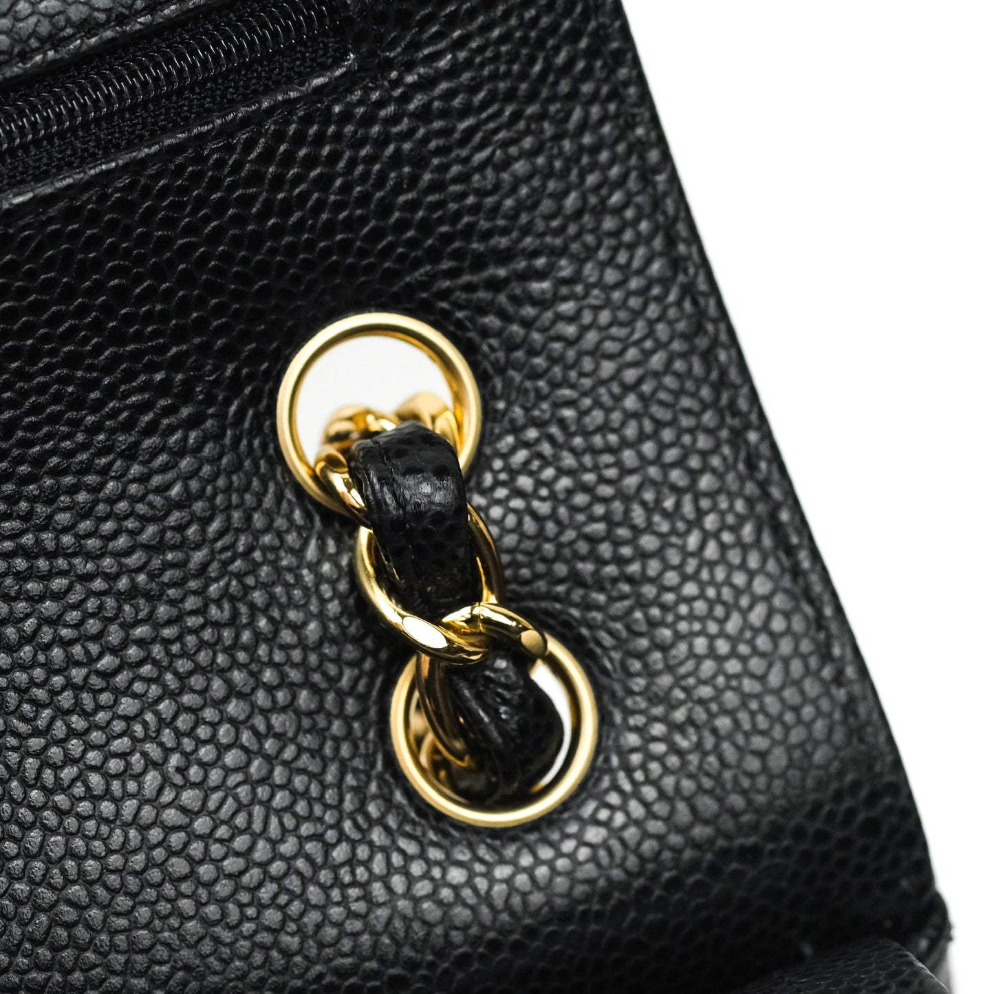 Chanel Jumbo Double Flap Black Caviar Gold Hardware⁣⁣