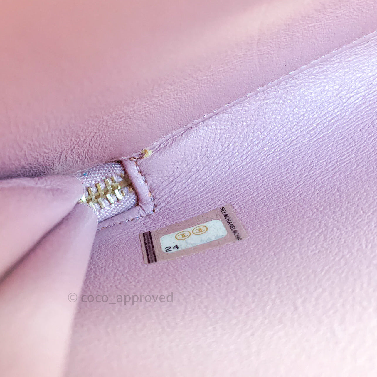 Chanel Quilted Medium Business Affinity Flap Light Pink Light Gold Hardware