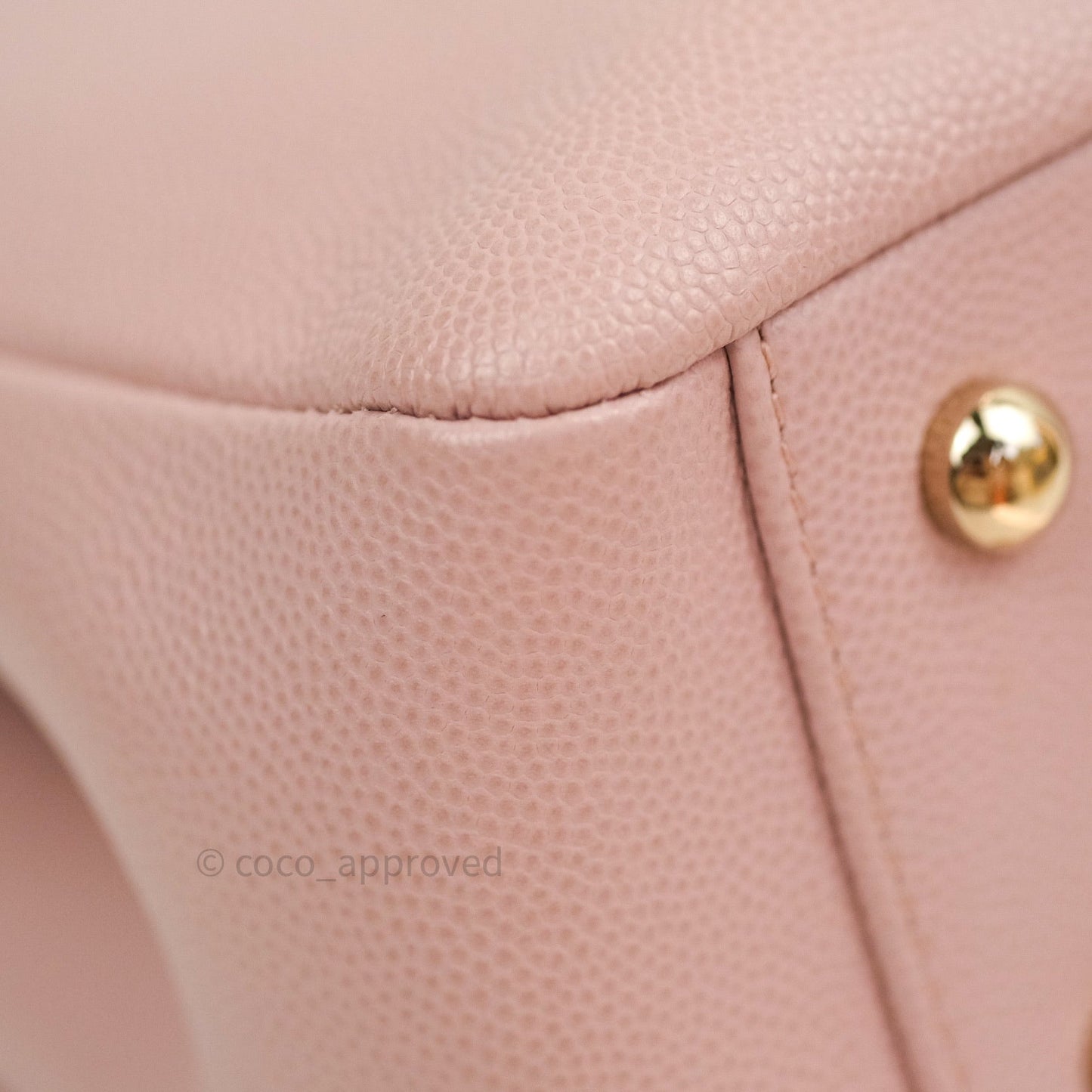 Chanel Quilted Medium Business Affinity Flap Light Pink Light Gold Hardware