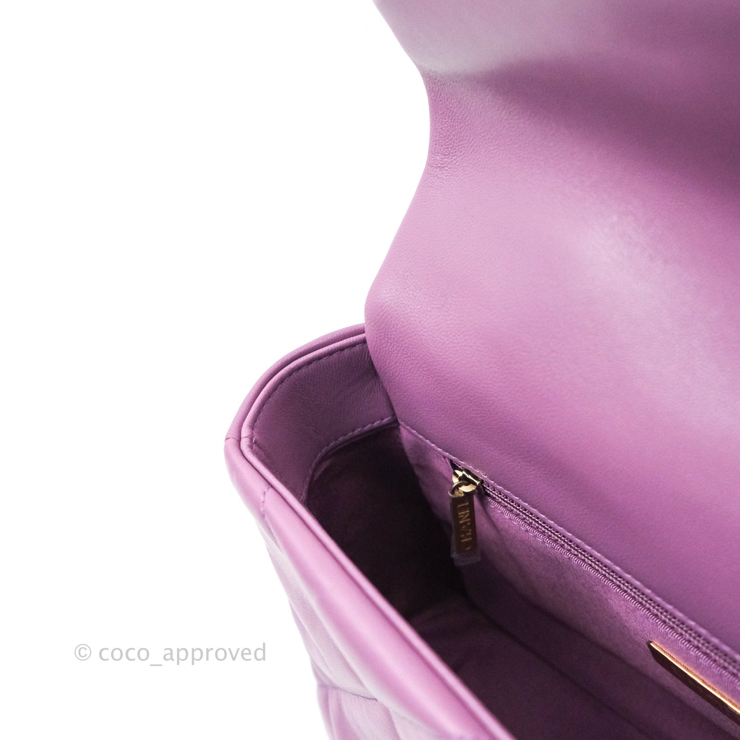 Chanel 19 Small Lavender Purple Mixed Hardware