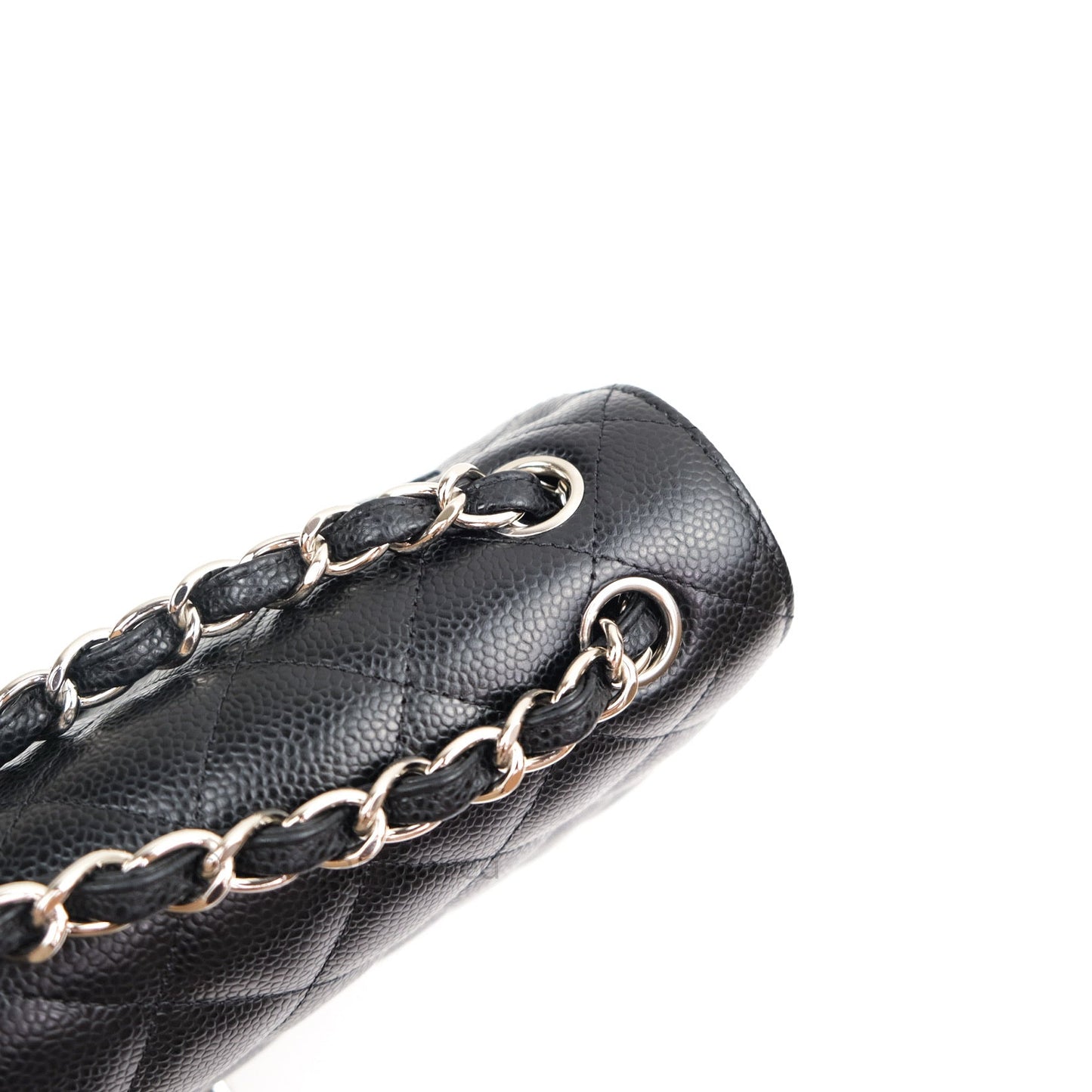 Chanel Jumbo Double Flap Black Caviar Silver Hardware⁣⁣