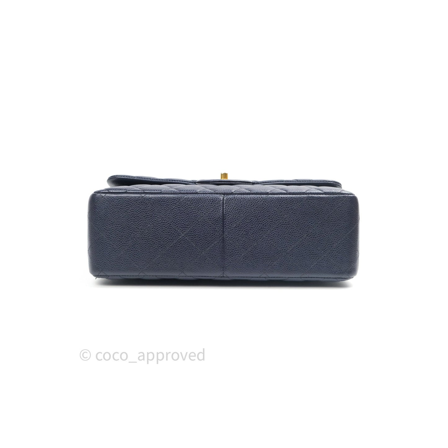 Chanel Jumbo Double Flap Navy Caviar Gold Hardware⁣⁣