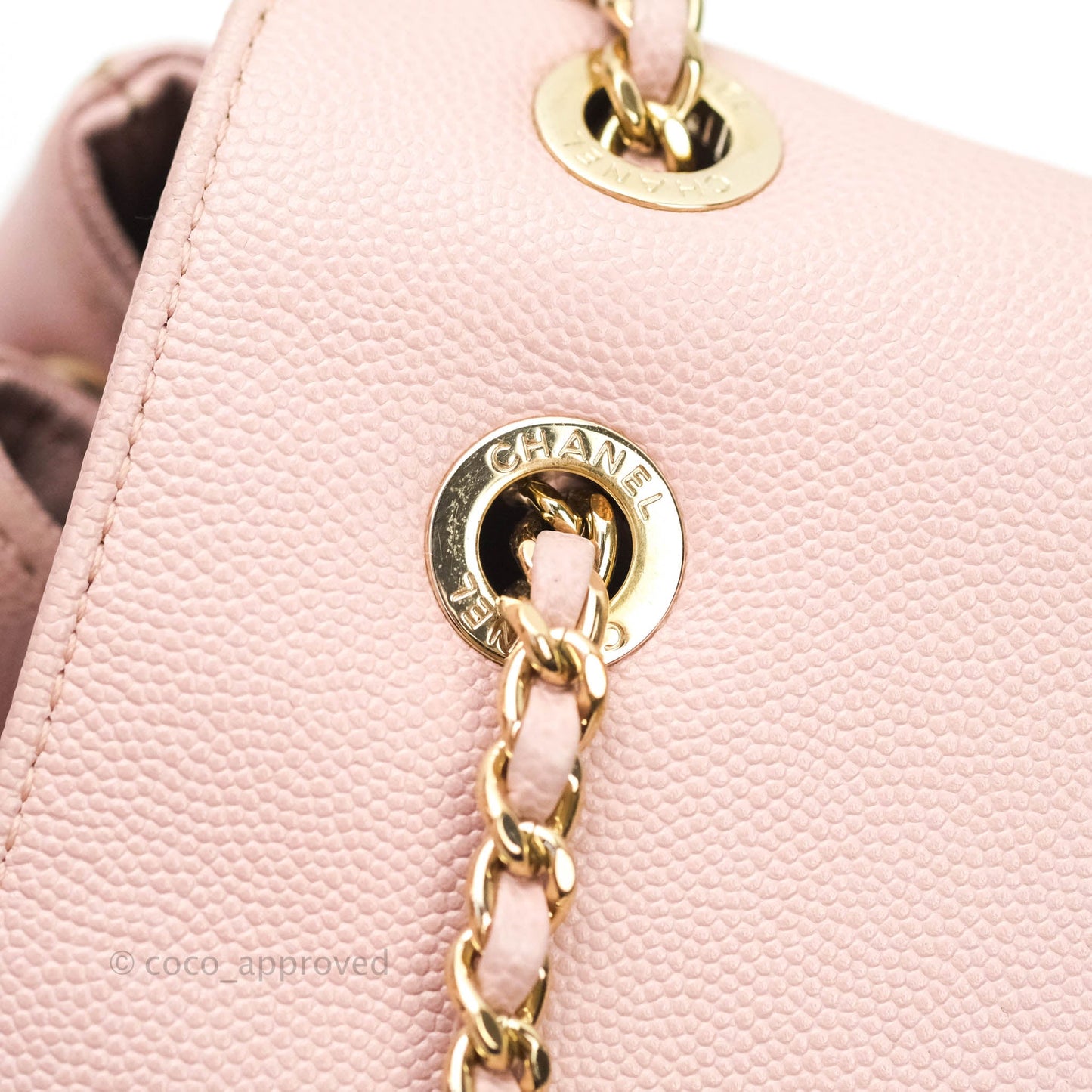 Chanel Quilted Business Affinity Backpack Pink Caviar Gold Hardware