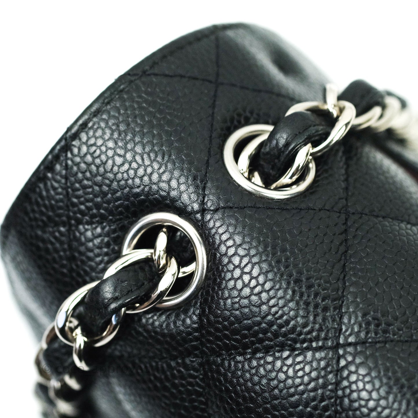 Chanel Classic Jumbo Double Flap Black Caviar Silver Hardware⁣⁣