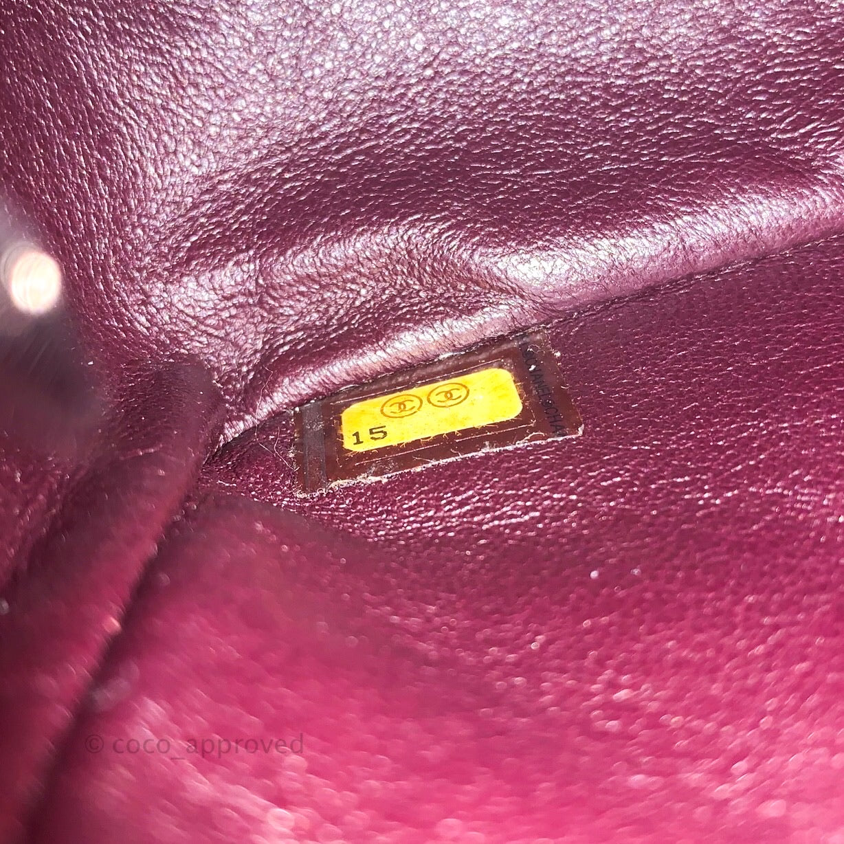 Chanel Quilted Mini Rectangular Purple Lambskin Silver Hardware