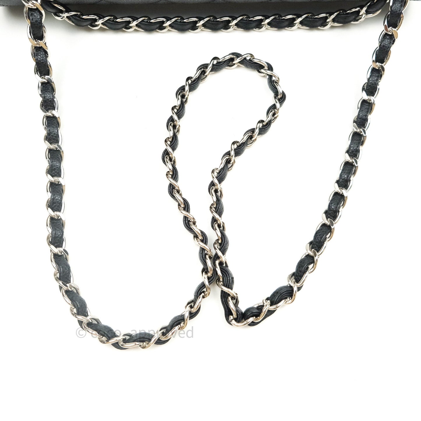 Chanel Classic Jumbo Double Flap Maxi Black Caviar Silver Hardware