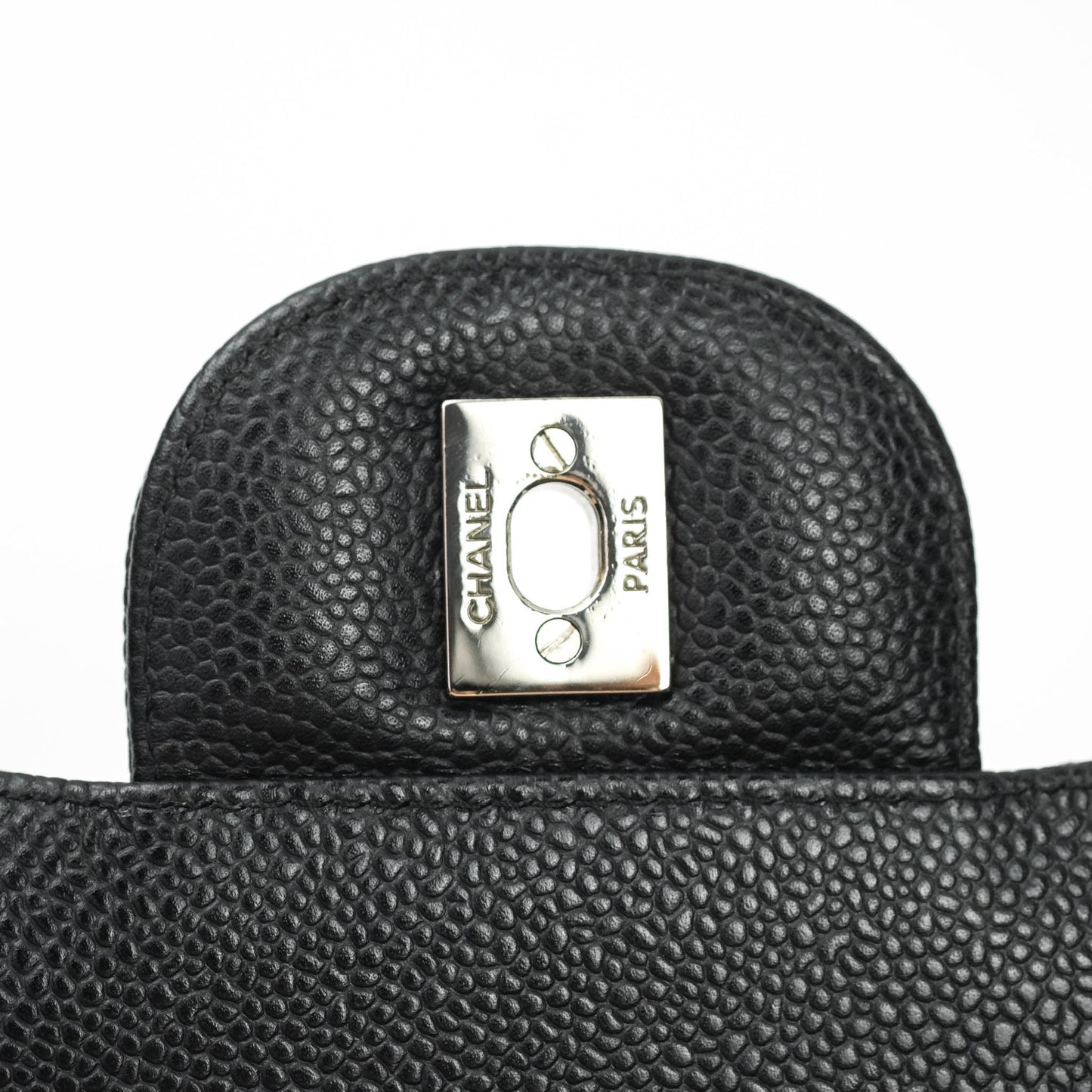 Chanel Jumbo Double Flap Black Caviar Silver Hardware⁣⁣