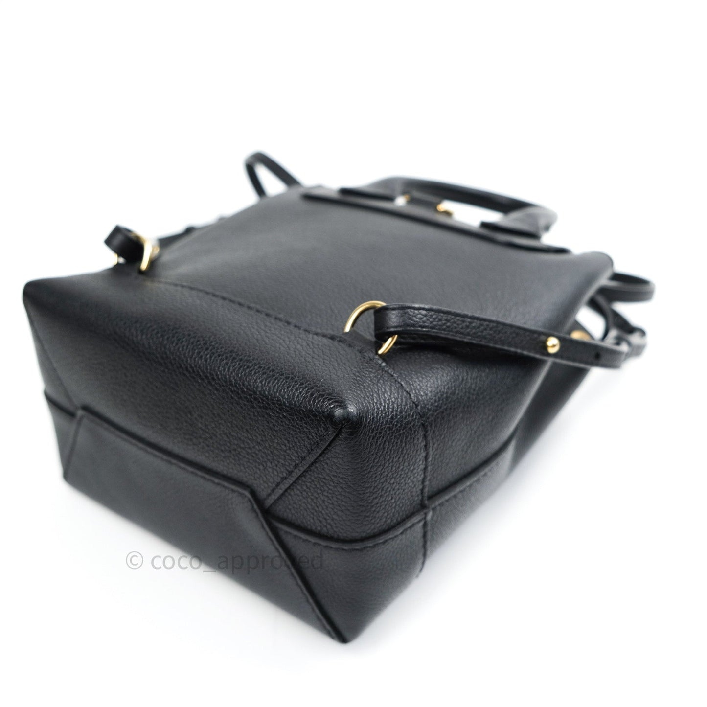 Louis Vuitton Lockme Mini Backpack Black Gold Hardware