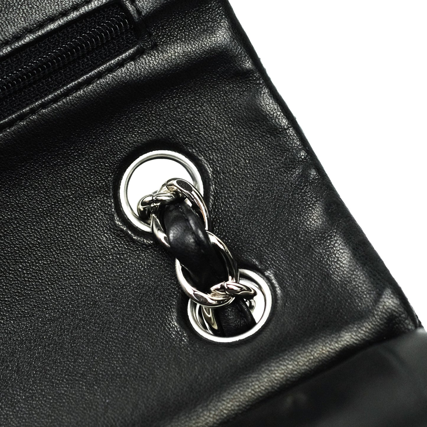 Chanel Jumbo Double Flap Black Lambskin Silver Hardware⁣⁣