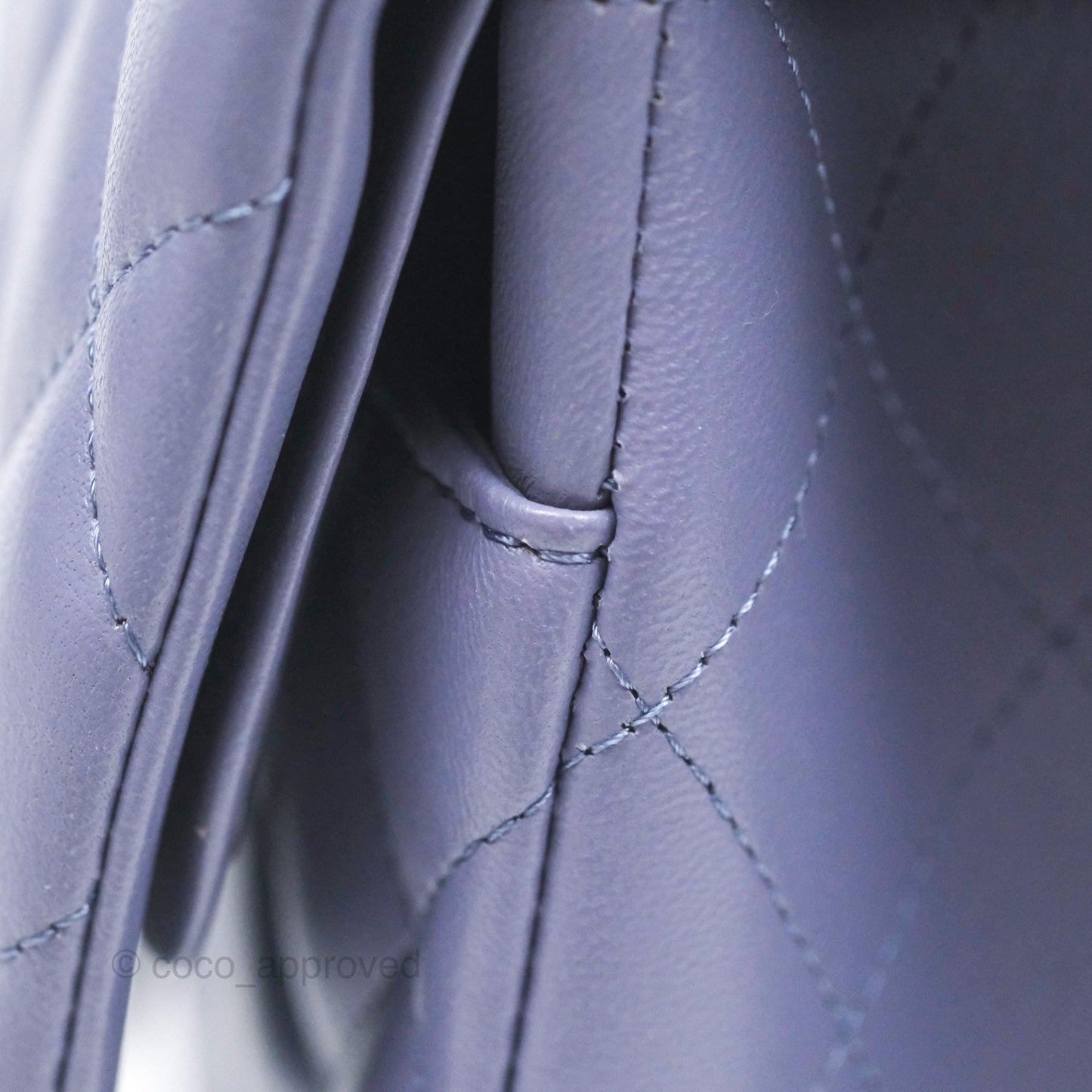 Chanel Jumbo Double Flap Lavender Blue Lambskin Silver Hardware⁣⁣