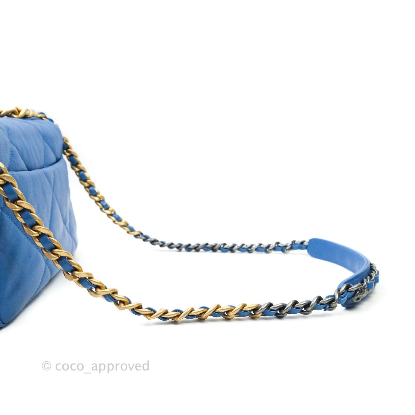Chanel 19 Small Blue Mixed Hardware