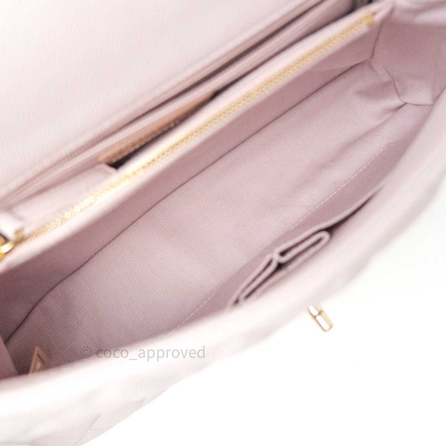 Chanel Small Coco Handle Quilted Lilac Pink Light Gold Hardware