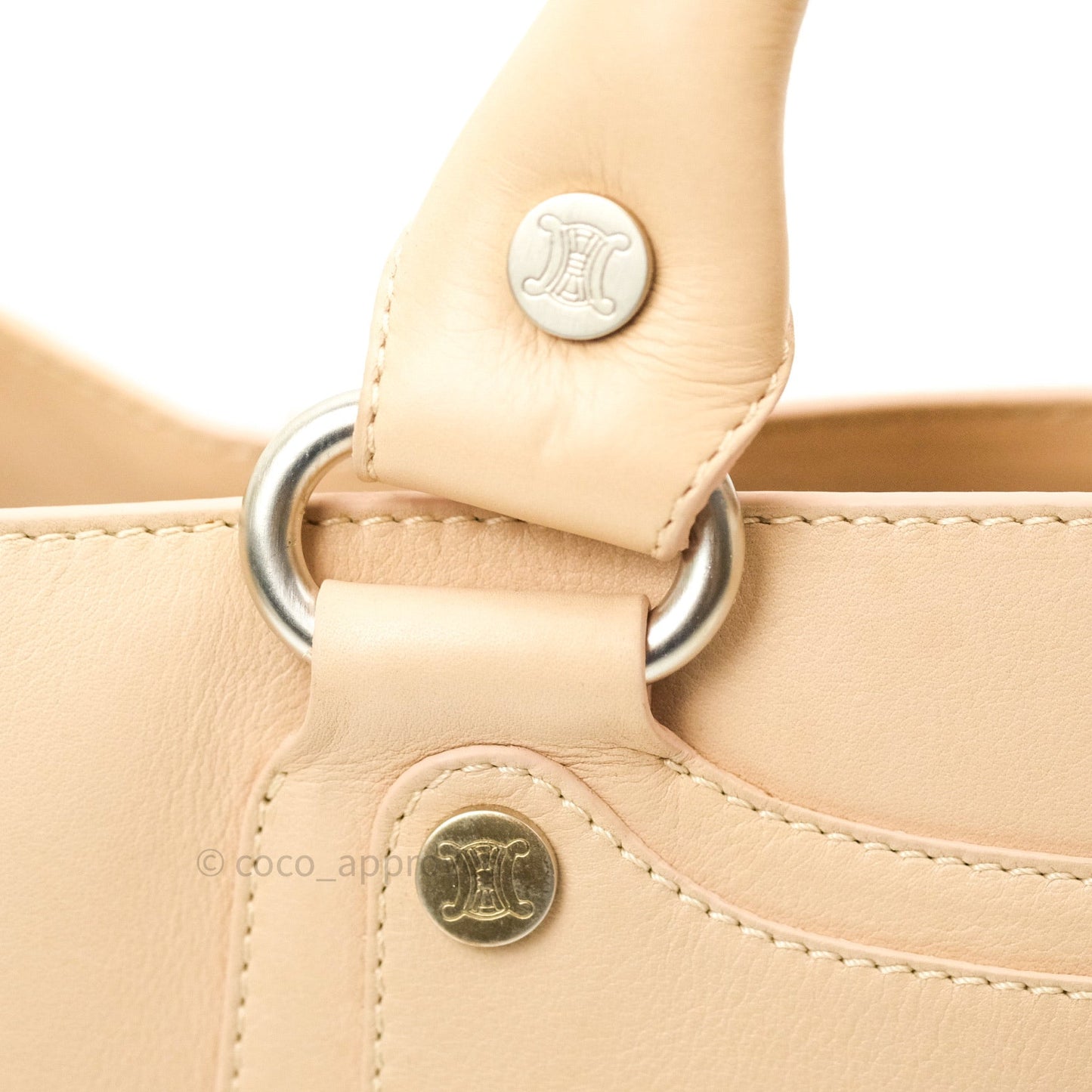 Céline Cream Boogie Handbag Vintage