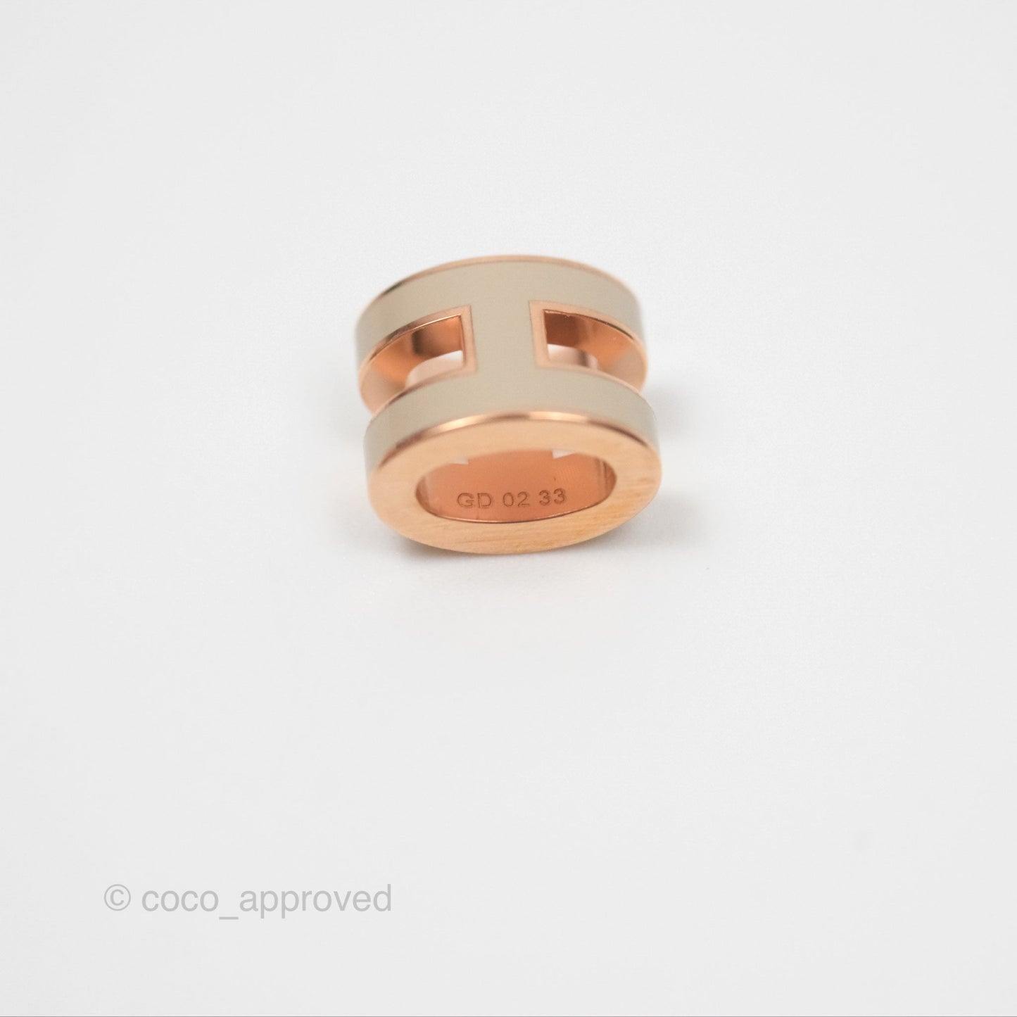 Hermès Mini Pop H Pendant Necklace Marron Glace Rose Gold Hardware