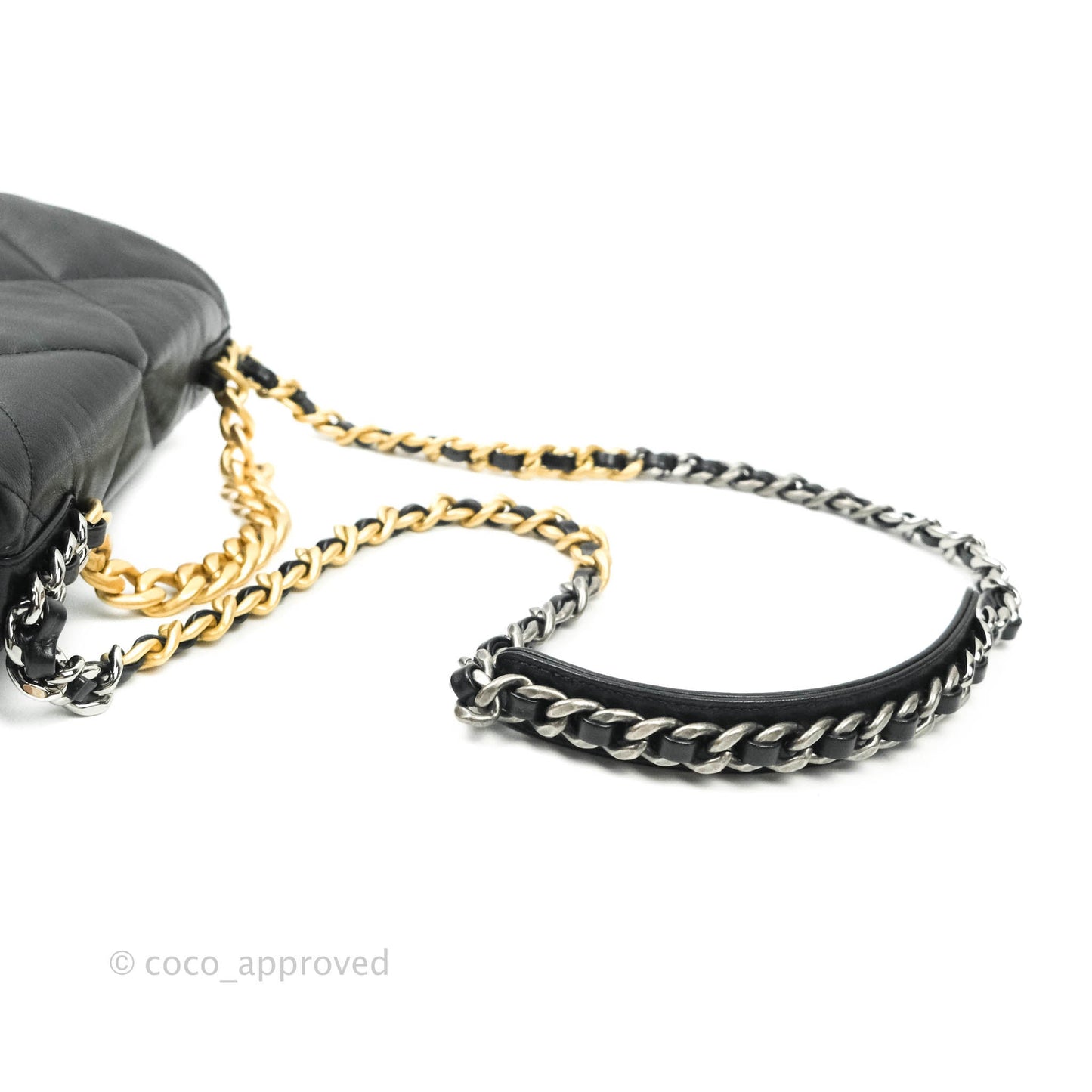 Chanel 19 Small Black Goatskin Mixed Hardware