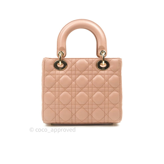 Christian Dior Lambskin My ABCDior Lady Dior Fard Gold Hardware