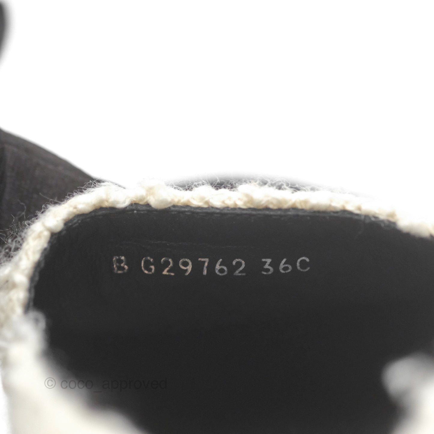 Chanel CC Espadrille Black White Tweed Size 36