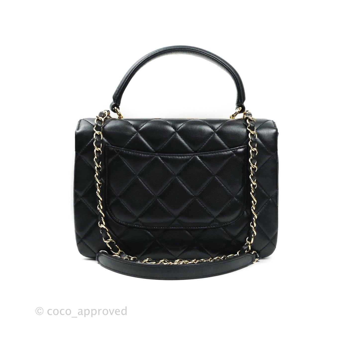 Chanel Trendy CC Small Black Lambskin Gold Hardware
