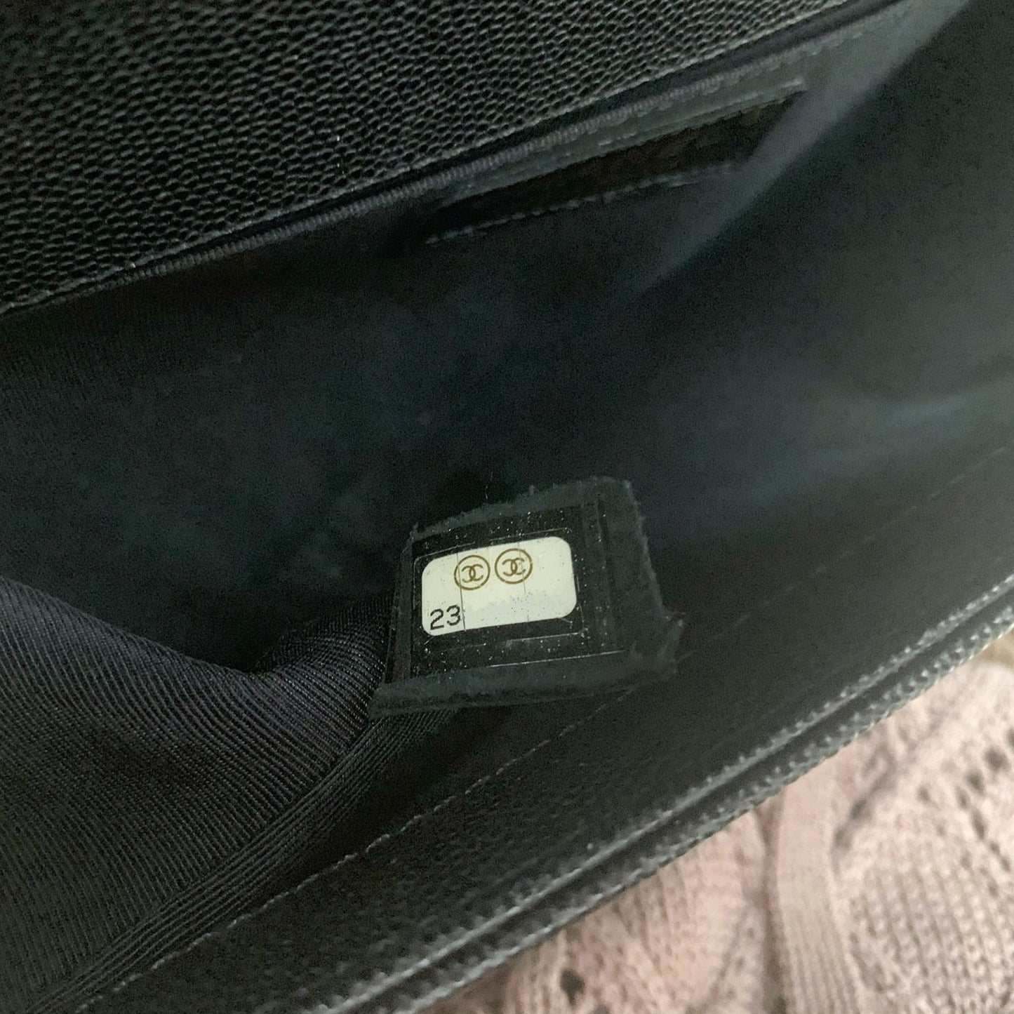 Chanel Quilted Medium Boy Flap Black Caviar Gold Hardware