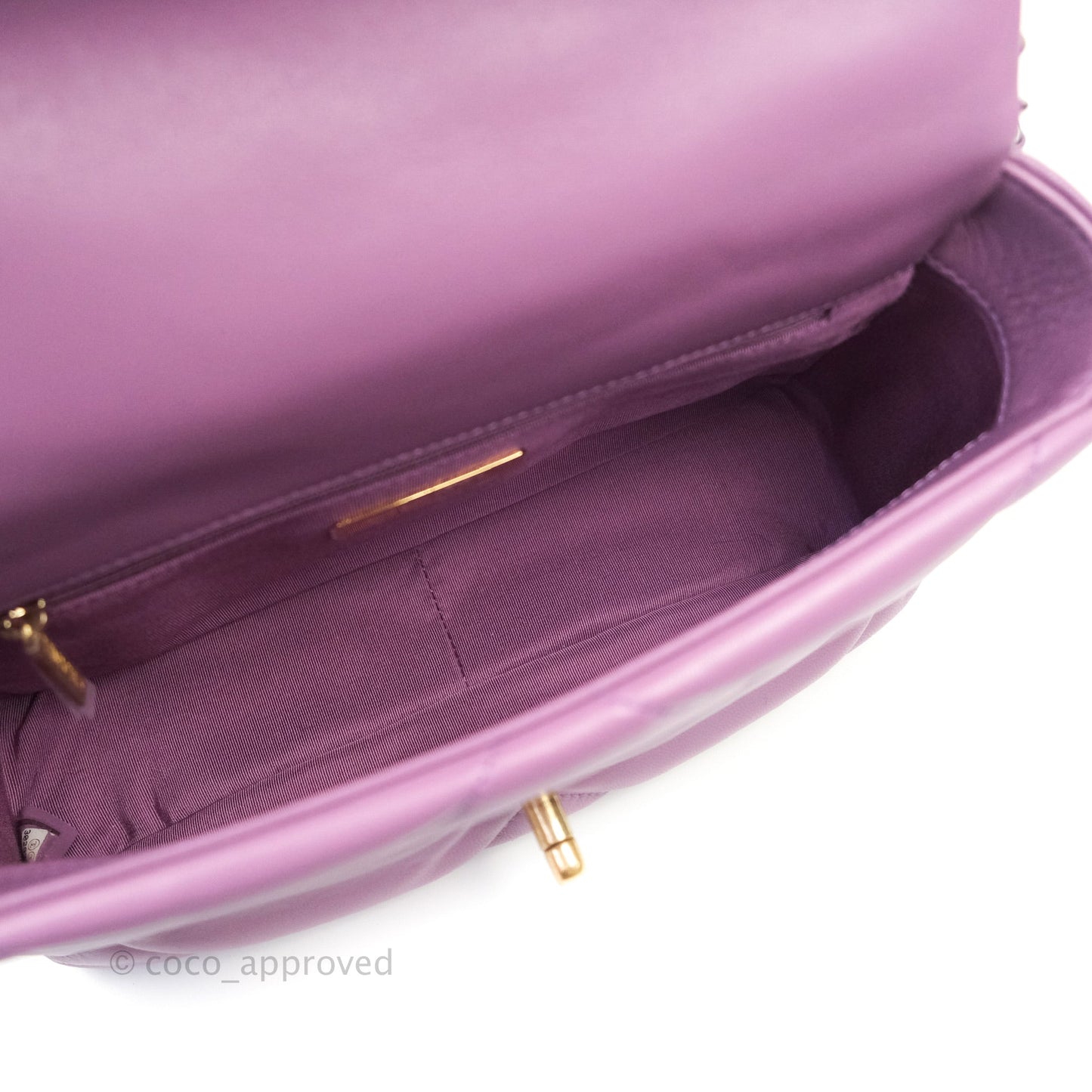 Chanel 19 Small Lavender Purple Mixed Hardware