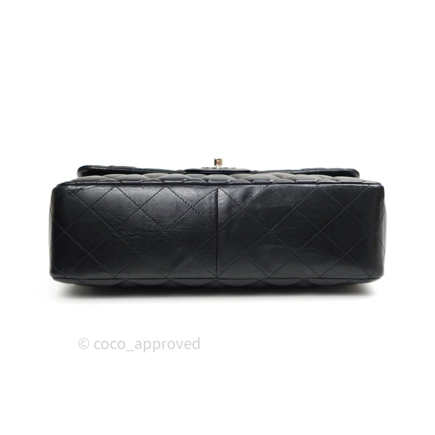 Chanel Jumbo Single Flap Black Lambskin Silver Hardware⁣⁣