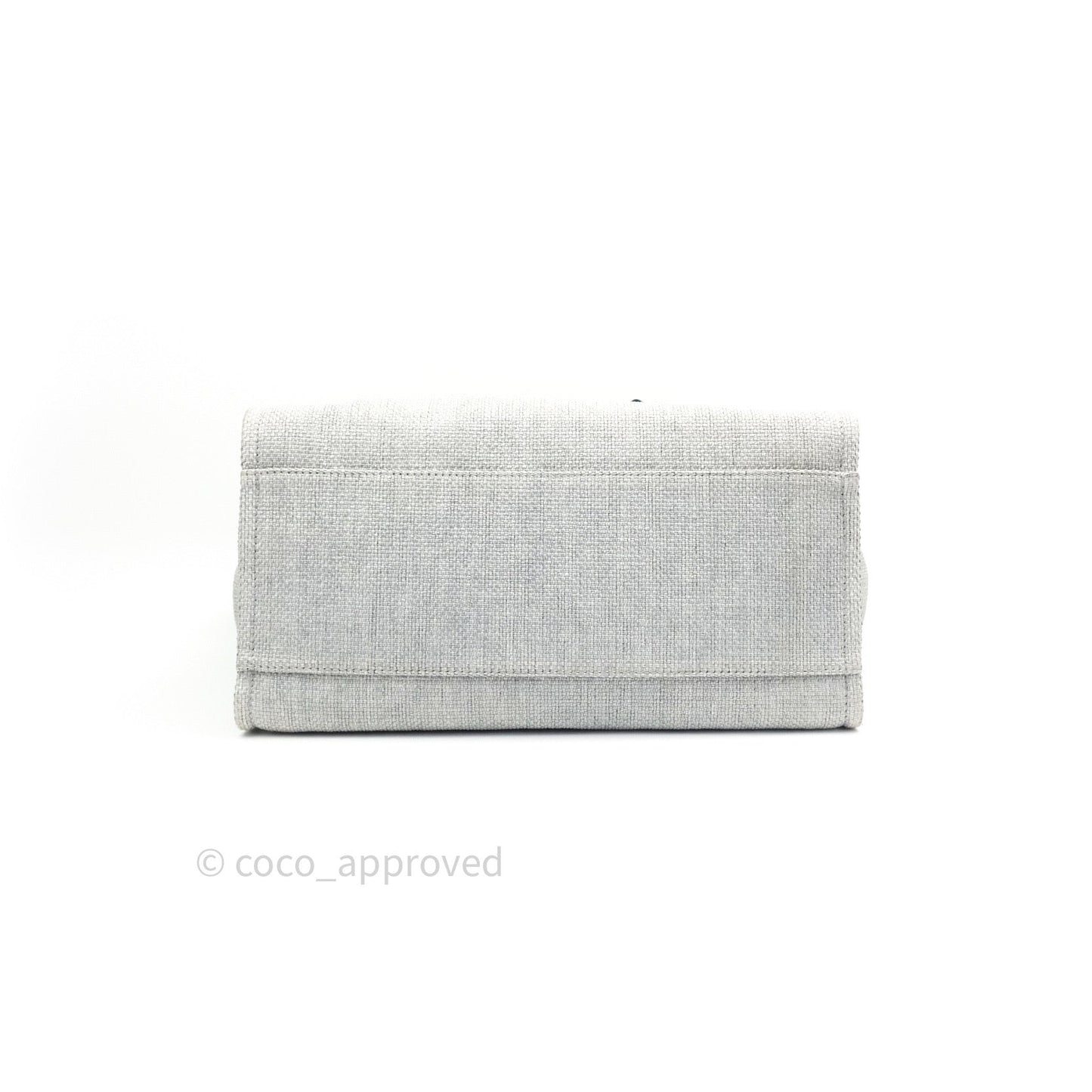 Chanel Canvas Large Deauville Tote Light Grey