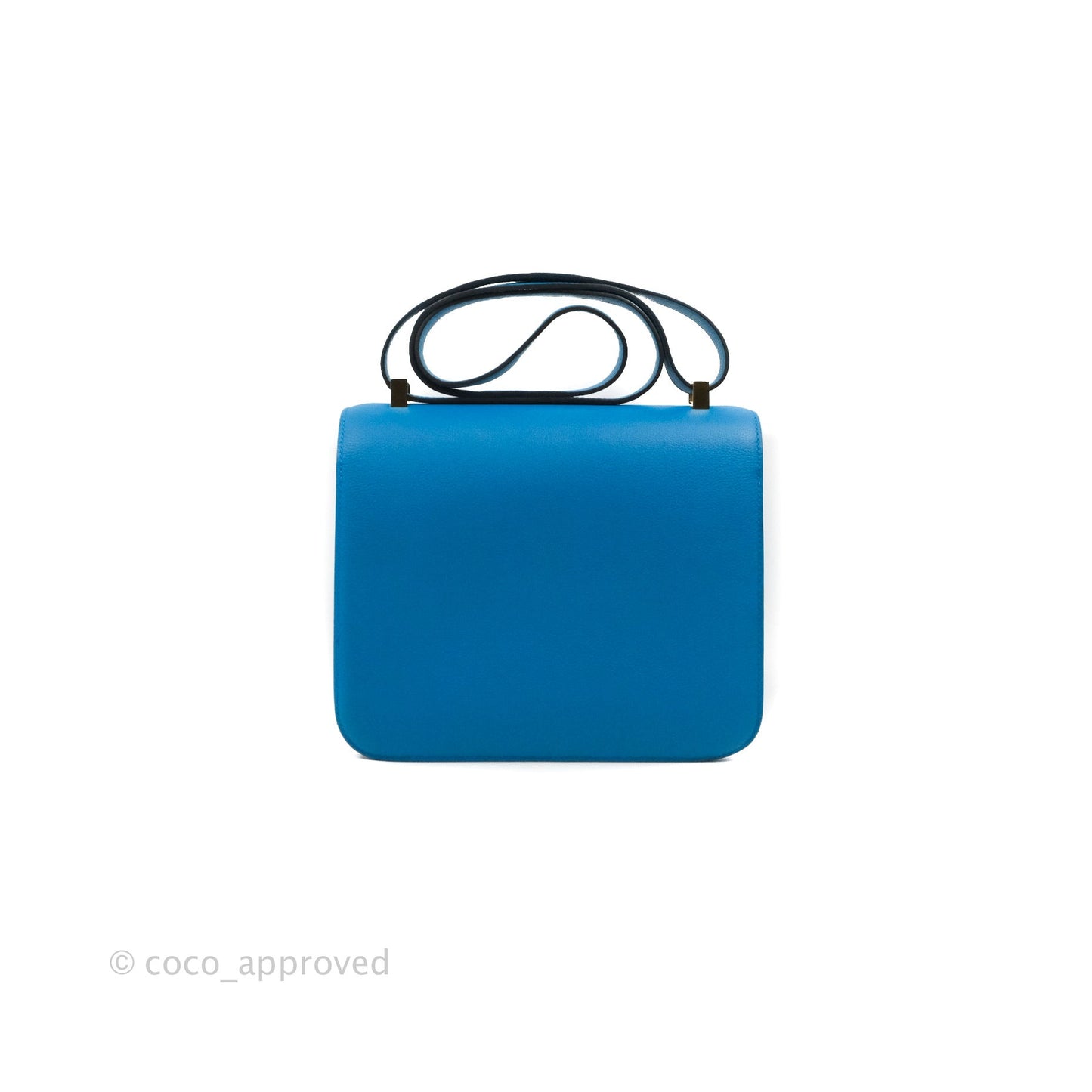Hermès Constance 24 Bleu Frida Evercolor Gold Hardware