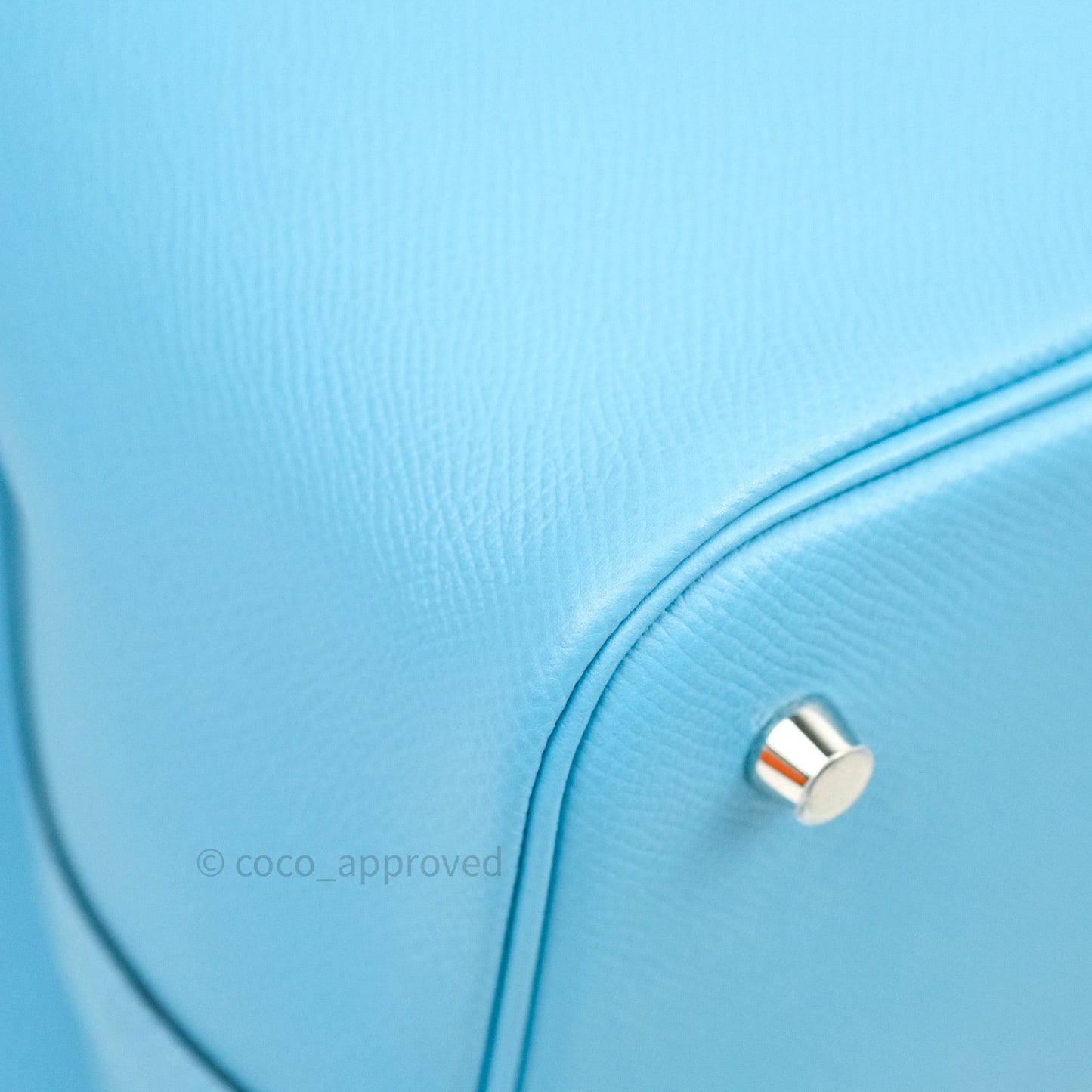 Hermès Picotin 22 Epsom Tressage Blue Du Nord Palladium Hardware