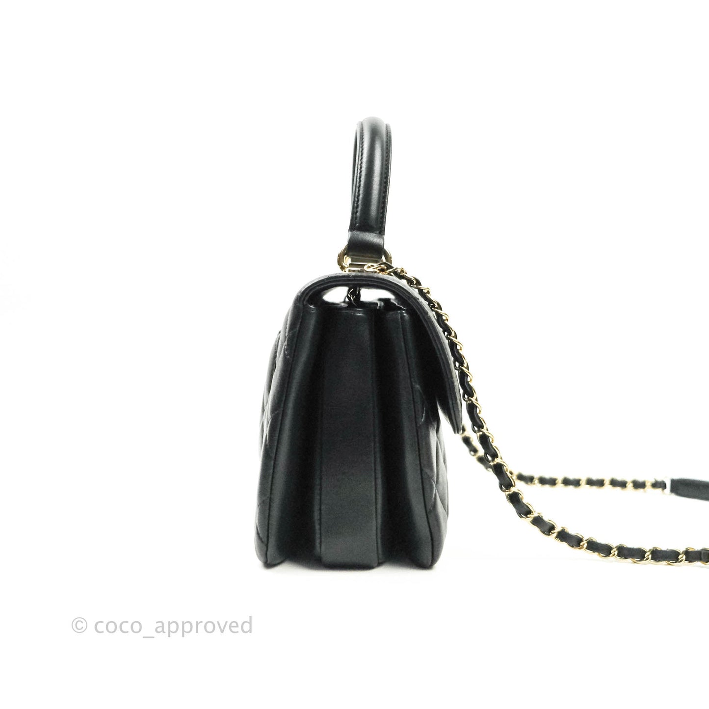 Chanel Trendy CC Small Black Lambskin Gold Hardware