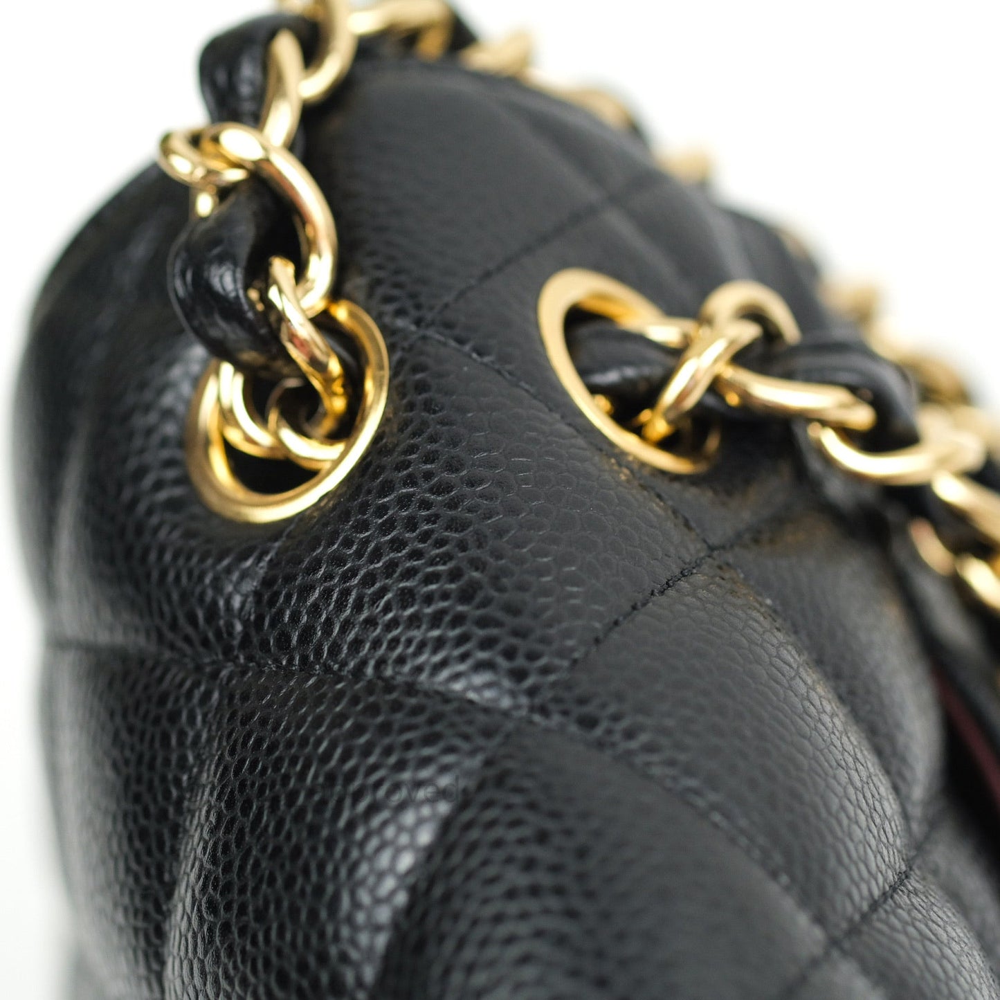 Chanel Classic Jumbo Double Flap Black Caviar Gold Hardware⁣⁣