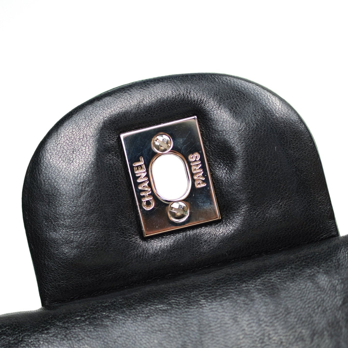 Chanel Jumbo Single Flap Black Lambskin Silver Hardware⁣⁣