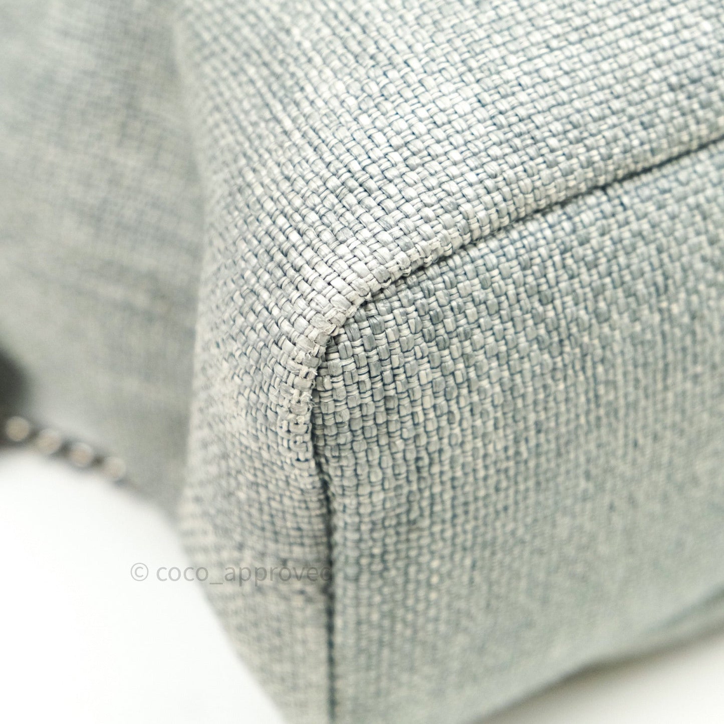 Chanel Canvas Deauville Backpack Grey