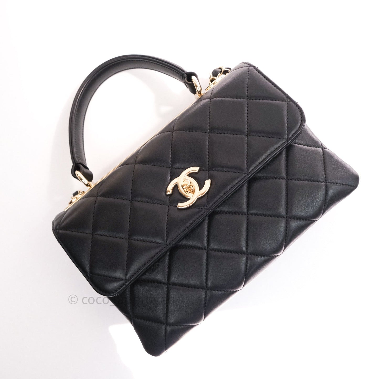 Chanel Trendy CC Small Black Lambskin Gold Hardware