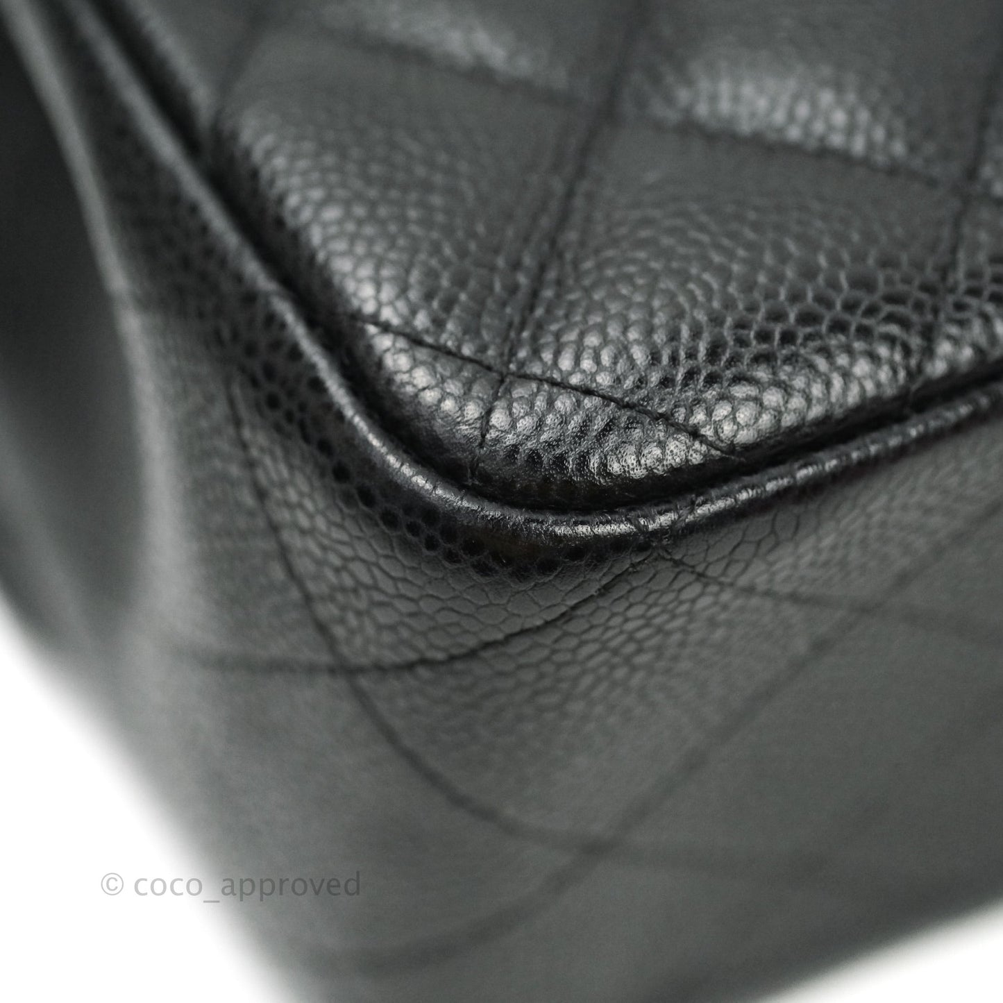 Chanel Jumbo Double Flap Black Caviar Silver Hardware⁣⁣