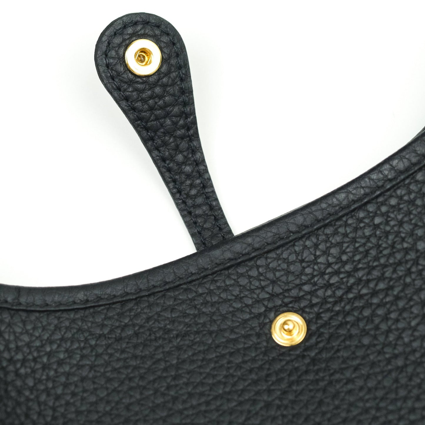 Hermès Clemence Evelyne TPM Black Gold Hardware