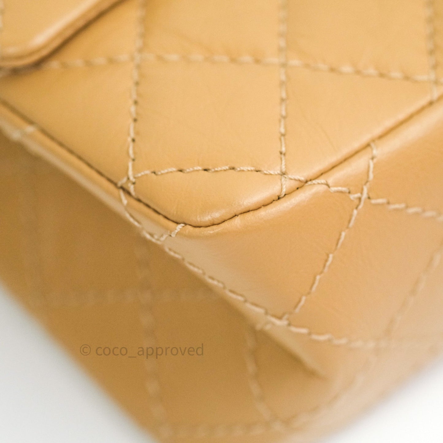 Chanel Mini Reissue 224 Beige Aged Calfskin Gold Hardware