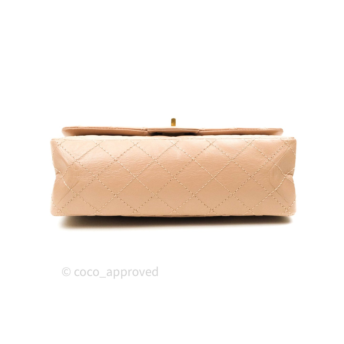 Chanel Reissue Quilted Aged Calfskin Beige Gold Hardware 226